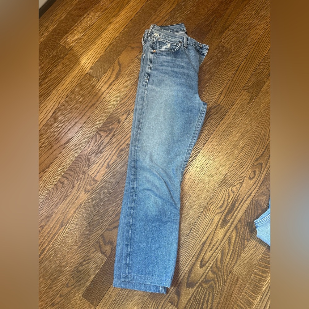 Citizen of Humanity Charlotte Crop Classic Blue Denim Jeans